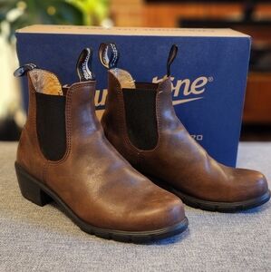 Blundstone #1673 Women's Heeled Boots, Antique Brown